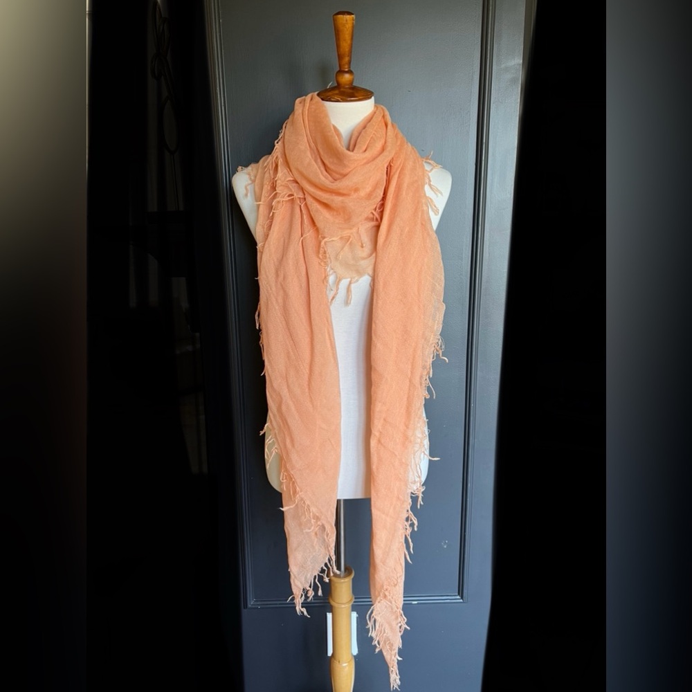 New Auth Chan Luu Cashmere and Silk Scarf Color: Apricot